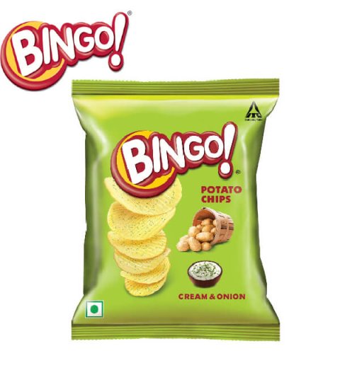 Bingo Potato Chips Cream & Onion Chips