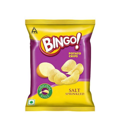 Bingo Potato Chips Original Style Salt Sprinkled Chips, (Multi Size)