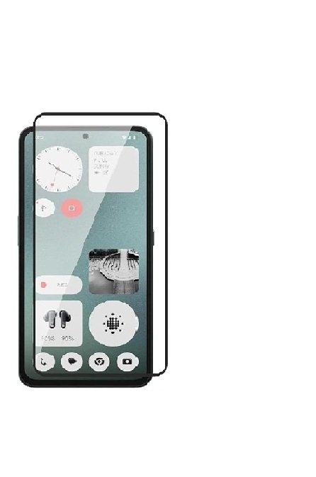 Tempered Glass Screen Protector Compatible For CMF Phone 1 / CMF Nothing Phone 1 (Black) Edge To Edge Full Screen Coverage With Easy Installation Kit,Pack Of 1