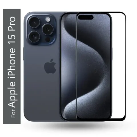 Apple Iphone 15 Pro Tempered Glass Screen Protector