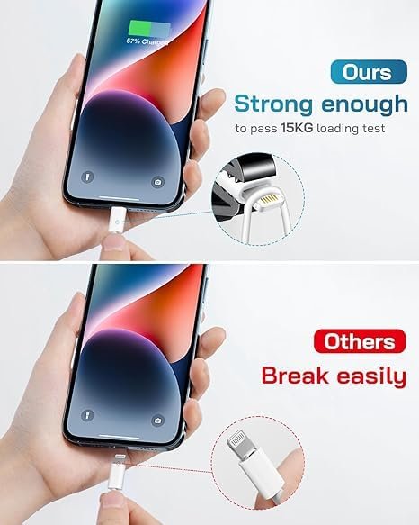 OLVME USB C to C Cable | Unbreakable Durable Braided Cable | 60W Type- C PD fast Charging | For Smart Phone,iPad,Laptop,Airpod & More |High Speed Charge & Data | Soft Tangle Free | Grey 1Meter.