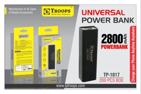 Troops Tp-1017 2800mah Power Bank Black