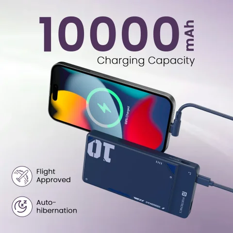 Portronics Luxcell UNO 10K (10000mAh, 22.5W Fast Charging Power Bank)