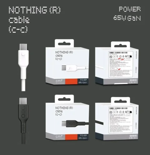 Nothing (R) 65W C to C Cable, 1 m