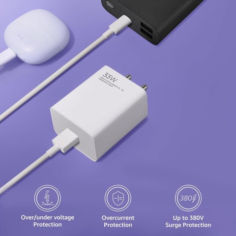 Xiaomi 33W SonicCharge 3.0 Charger Combo