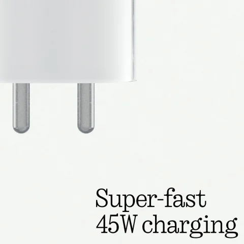 Nothing phone 45W, USB-C Compatible Power Charger (White)