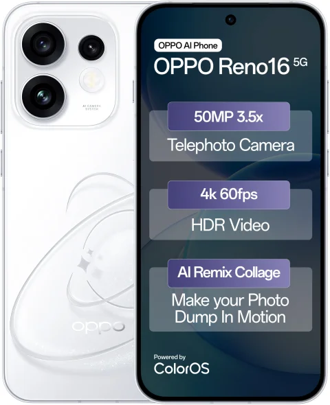 OPPO RENO 16 5G STARRY WHITE 12/256