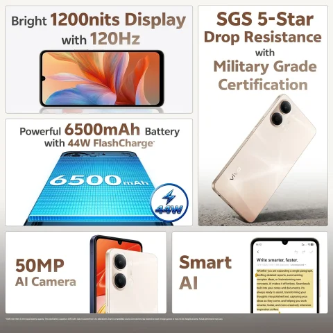 VIVO Y21 5G Straw Gold  6/128GB