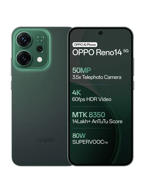 OPPO Reno14 5G (Forest Green, 256 GB) (8 GB RAM)