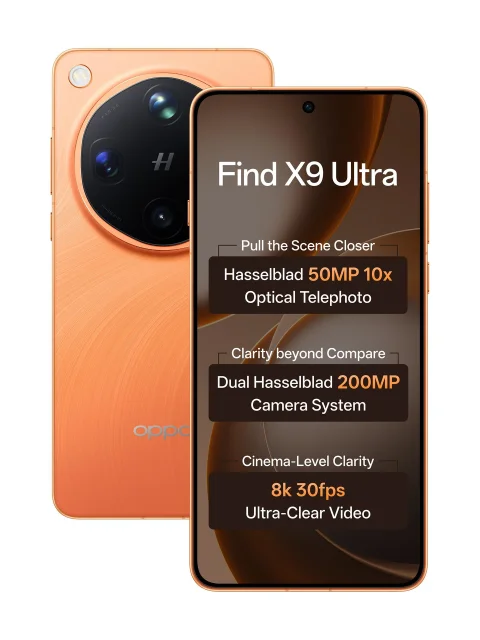 OPPO Find X9 Ultra (Canyon Orange, 512 GB) (12 GB RAM)